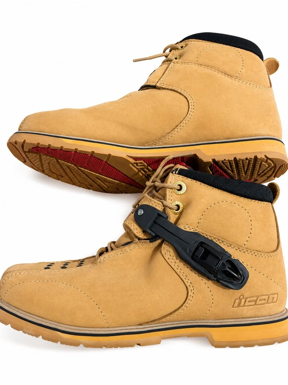 ICON SuperDuty 4 Motorcytle Boots Wheat Tan Size 9 US Mens Street Riding Boot